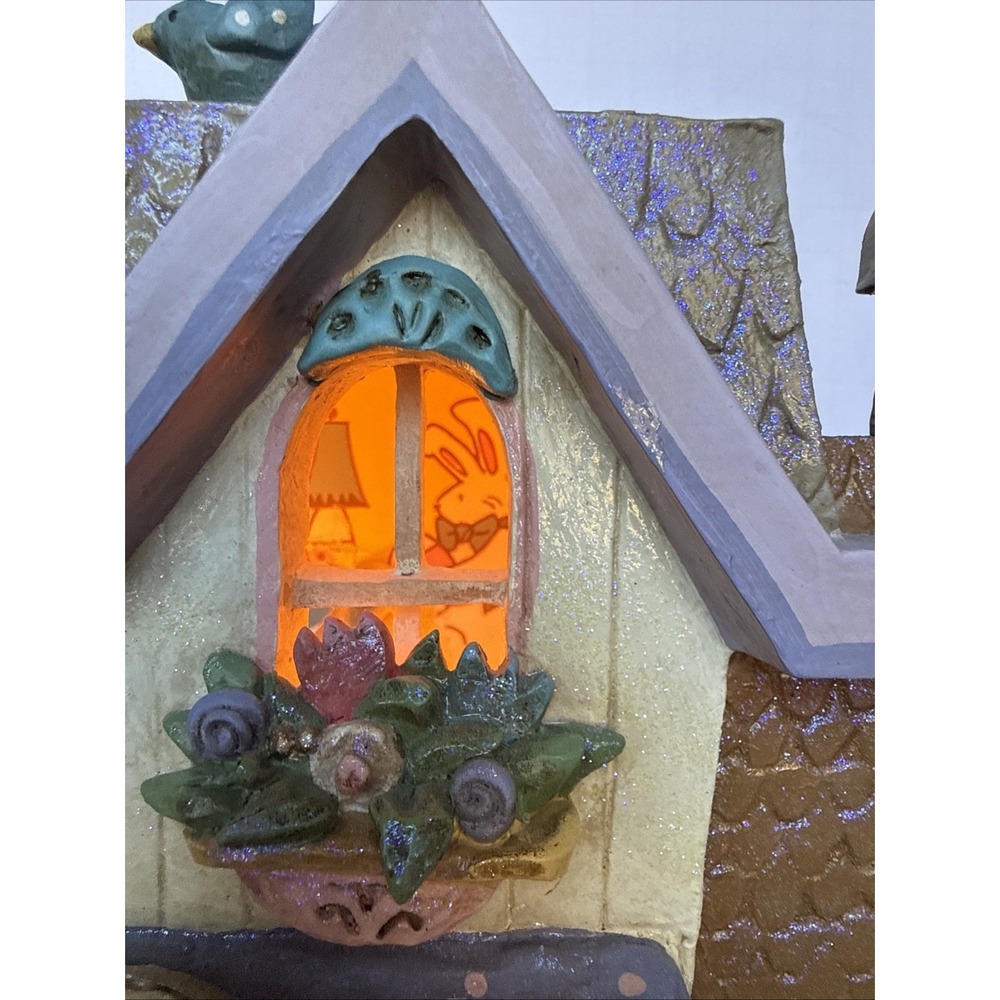 Kurt‎ Adler Spring Floral Garden Store Easter Lighted House Home Decor READ - Picture 7 of 16